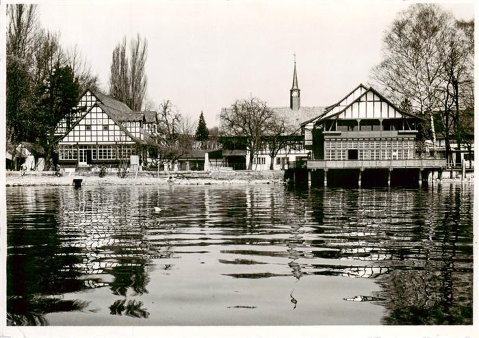 Landesausstellung Zuerich 1939 Dörfli vom See