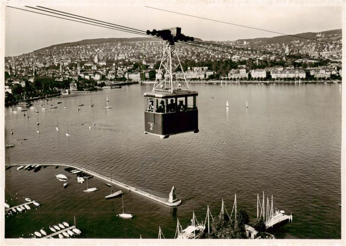Landesausstellung Zuerich 1939 Zuerichsee Schwebebahn