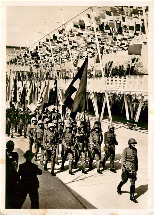 Landesausstellung Zuerich 1939 militär einzug in die LA