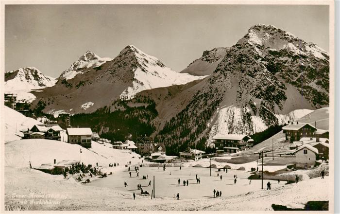 AROSA GR Eislaufbahn Wintersportplatz Furkahoerner Alpen