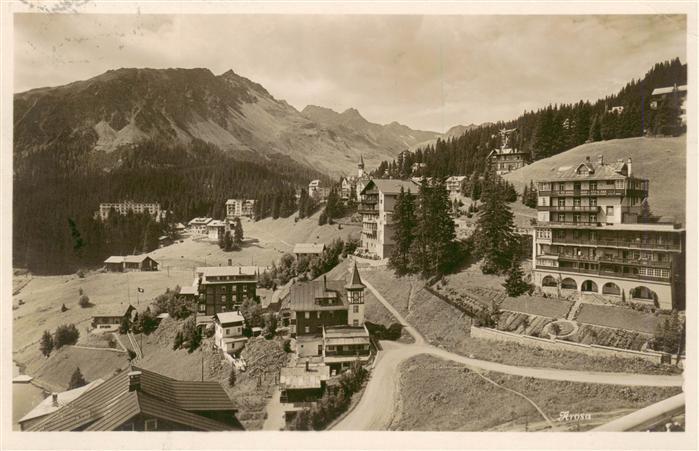 AROSA GR Teilansicht Wintersportplatz Alpen