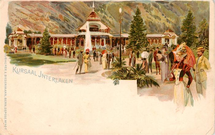 INTERLAKEN BE Kursaal Kuenstlerkarte