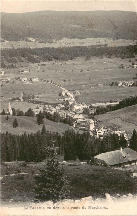 Le Brassus VD vu depuis la Route du Marchairuz