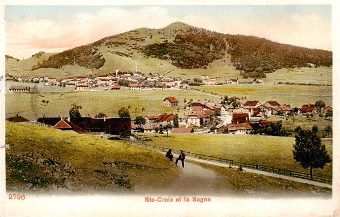 Sainte-Croix Ste-Croix VD Vue générale et la Sagne