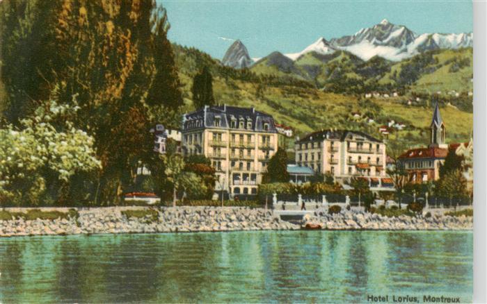 MONTREUX  VD Hotel Lorius Ansicht vom Genfersee