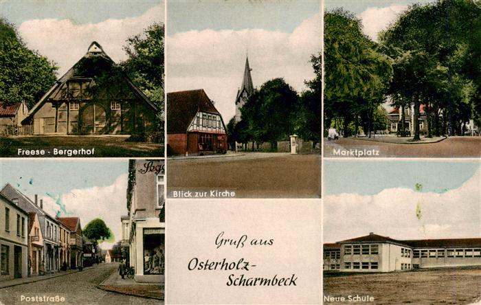 Osterholz-Scharmbeck Freese Bergerhof Kirche Marktplatz Poststrasse Schule