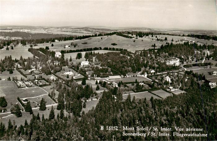 St Imier BE Mont Soleil vue aérienne Sonnenberg