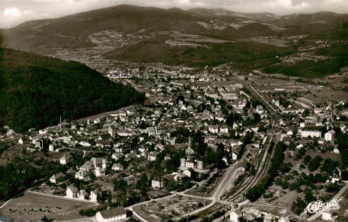 Schopfheim BW Panorama Blick ins Wiesental auf Schweigmatt und Fahrnau Schwarzwa