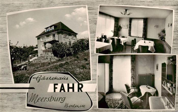 MEERSBURG Bodensee Gaestehaus Fahr Gastraum Fremdenzimmer