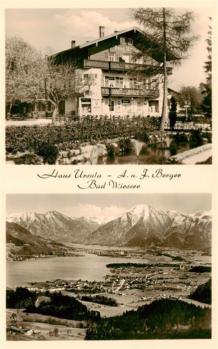 Bad Wiessee Tegernsee Haus Ursula Panorama Tegernsee Alpen Luftaufnahme