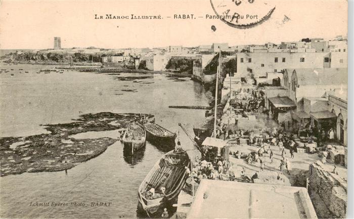 RABAT  Maroc Panorama du port