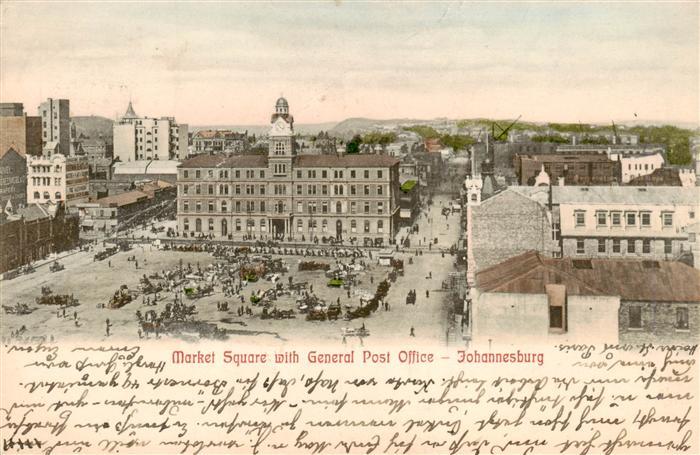 Johannesburg  Gauteng RSA Market Square with General Post Office