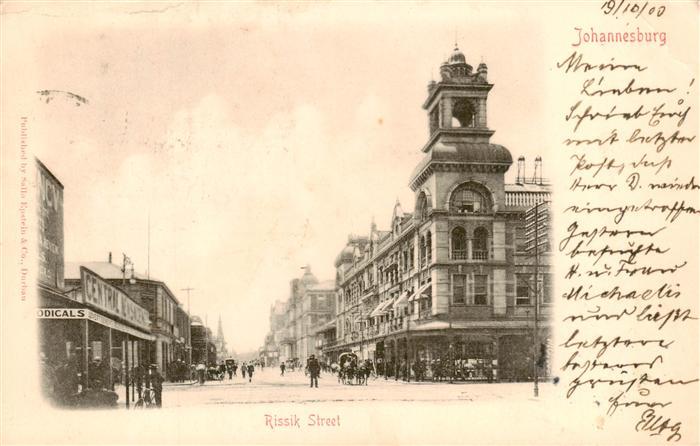 Johannesburg  Gauteng RSA Rissik Street
