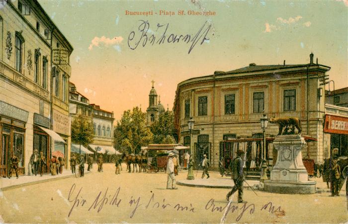 Bucuresti Bukarest Bucaresti RO Piata Sf. Gheorghe Denkmal