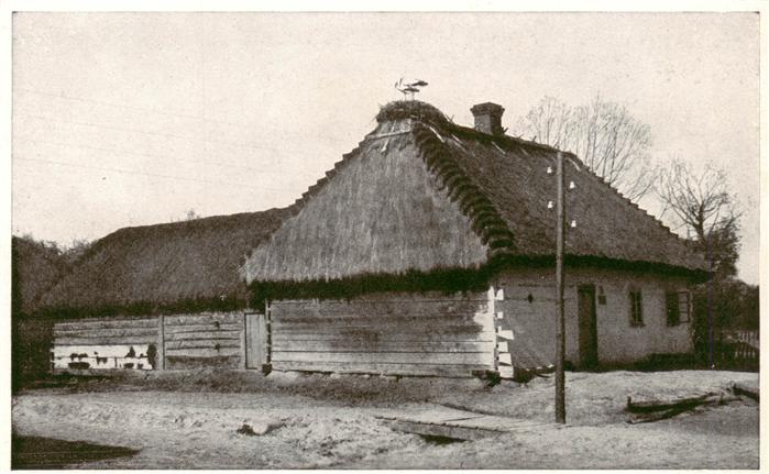 Brest -Litowsk Belarus Weissrussland Storchidyll auf einem russischen Wohnhaus F