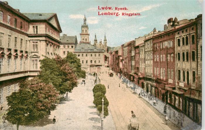 Lemberg  Lwow Lviv UA Ringplatz