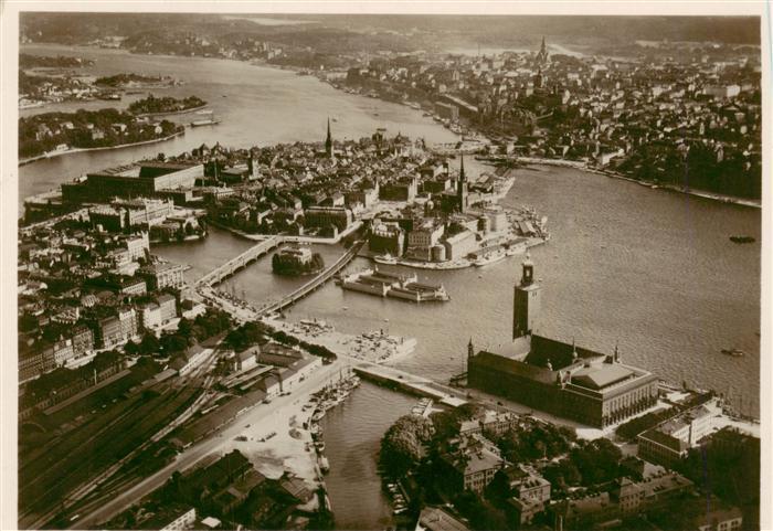 Stockholm  Sweden Fliegeraufnahme
