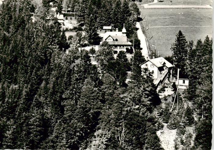 Mont-Soleil St Imier BE Hôtel Buffet de la Gare vue aérienne