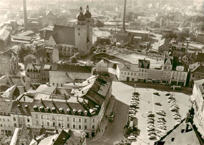 PLAUEN  Vogtland Blick zum Altmarkt und Johanniskirche
