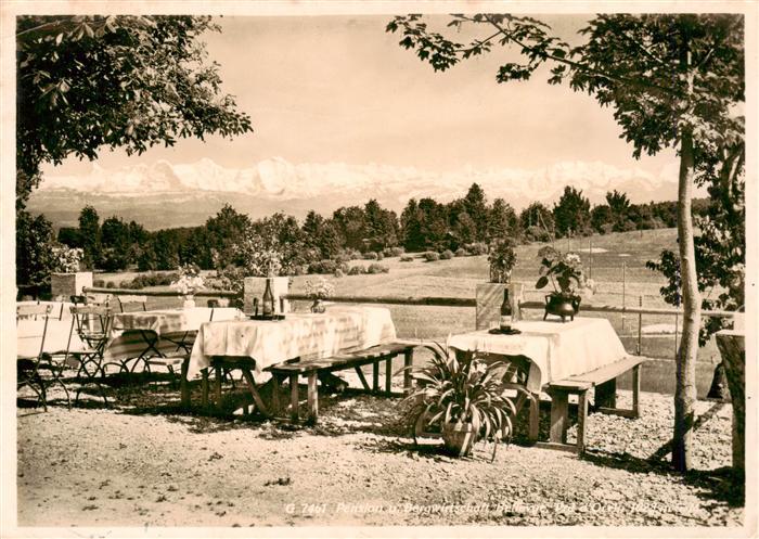 Orvin BE Sporthotel an der Ilfingermatten Terrasse Fernsicht Alpen