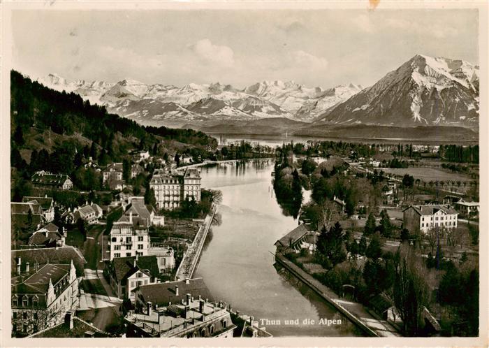 THUN BE Panorama Thunersee Alpen