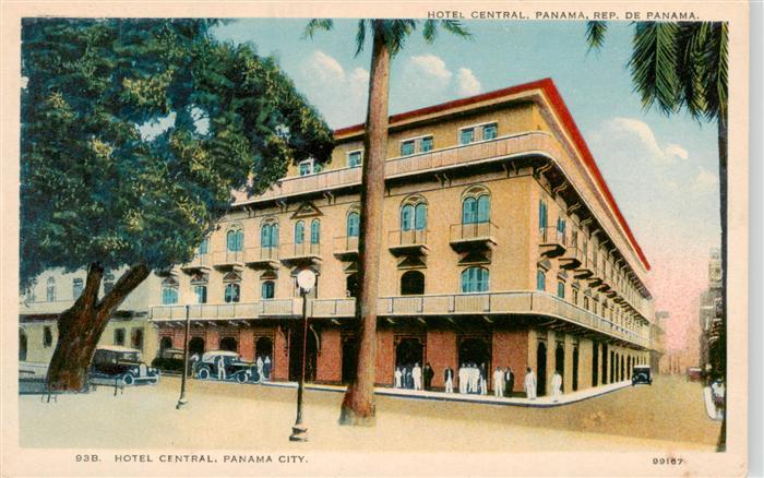 Panama City  Panama Hotel Central Illustration