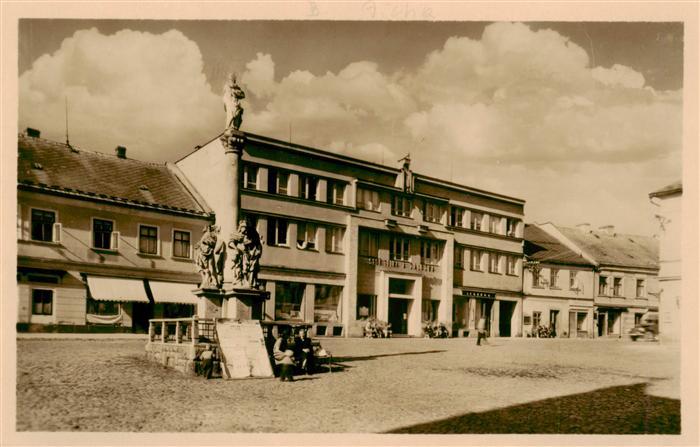 Cesky Dub Boehmisch Aicha CZ Namesti Platz Saeule