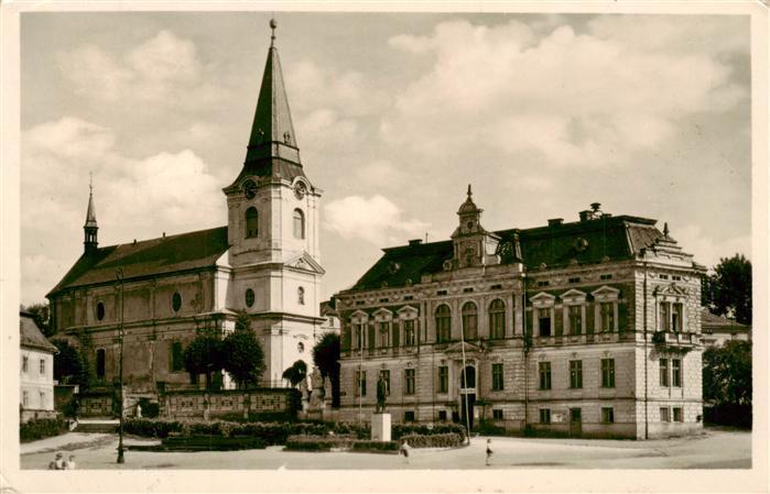Jirikov Georgswalde CZ Stadtzentrum Kirche Denkmal