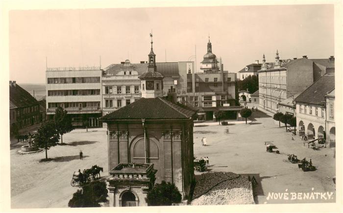 Nove Benatky Neubenatek CZ Stadtzentrum Platz