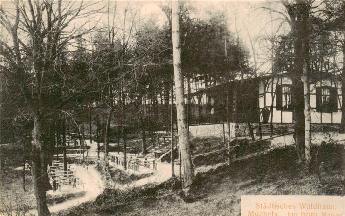 Muecheln Geiseltal Sachsen-Anhalt Staedtisches Waldhaus Feldpost