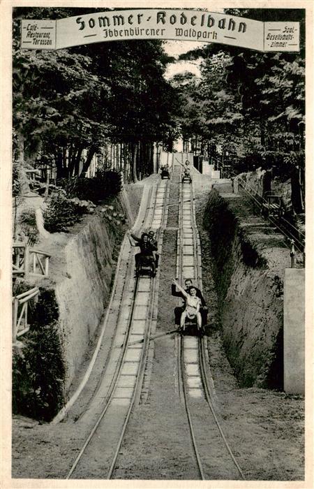 Ibbenbueren NRW Sommer-Rodelbahn Ibbenbuerener Waldpark