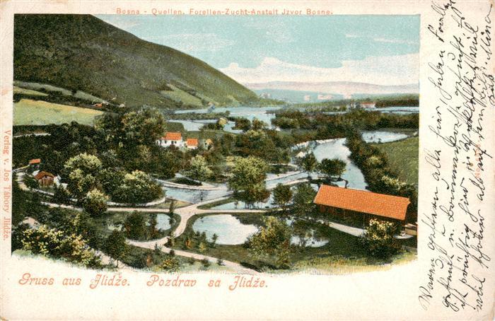 Ilidza Ilijasa Sarajevo Bosnia-Herzegovina Panorama Forellenzucht-Anstalt Jzvor