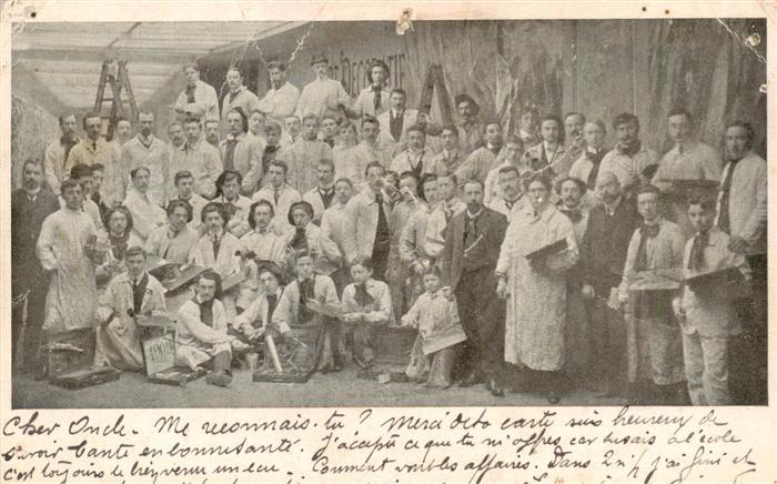 BRUXELLES Bruessel Brussels Ecole de Peinture Gruppenbild