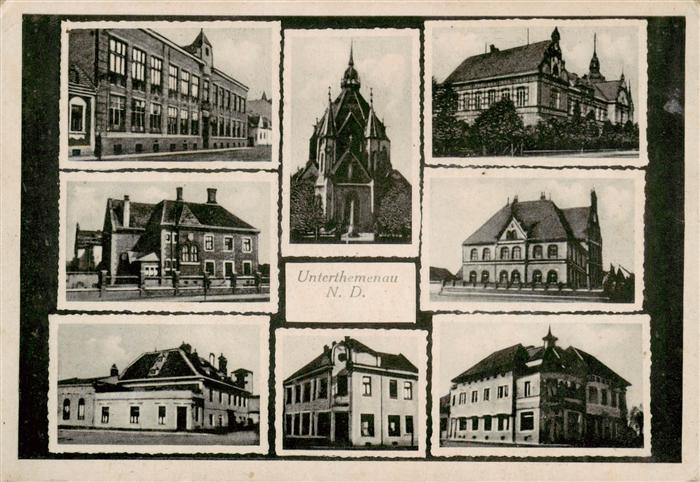 Unterthemenau Postorna Teilansichten Gebaeude Kirche