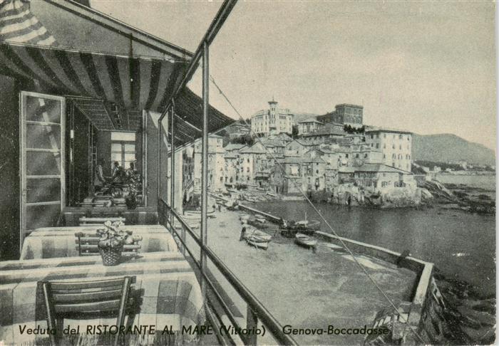 Boccadasse Genova Genua Liguria IT Veduta del Ristorante al Mare