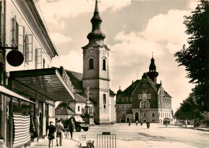 Hodonin Goeding CZ Gottwaldovo namesti Stadtzentrum Kirche