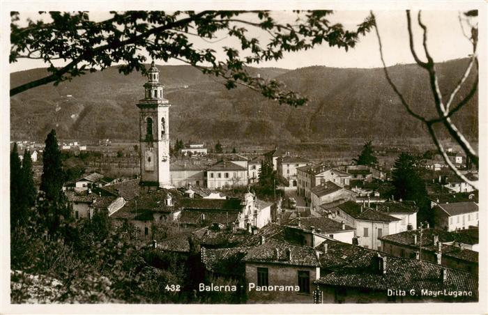 Balerna TI Panorama Ansicht mit Kirche