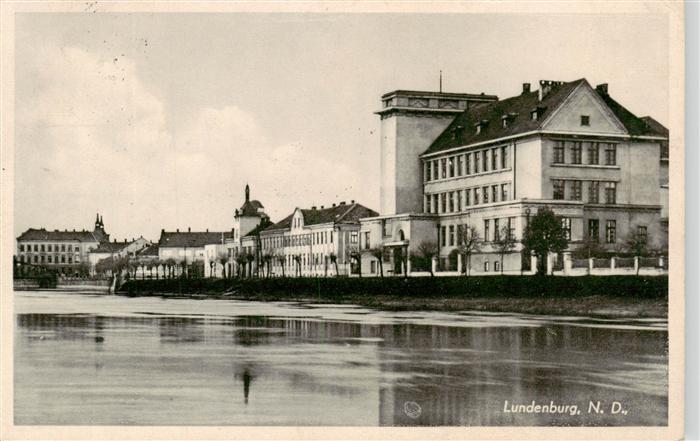 Lundenburg Breclav CZ Blick ueber die Thaya