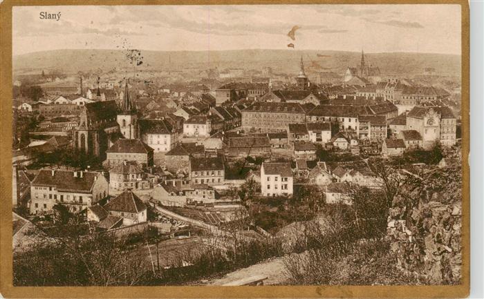 Slany Schlan CZ Stadtpanorama