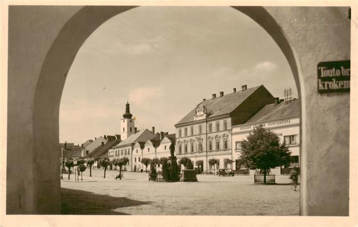 Veseli nad Luznici CZ Torbogen Stadtplatz