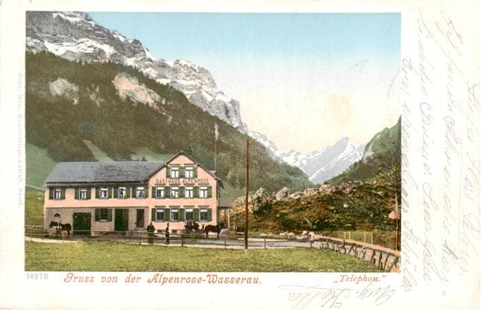 Wasserau Wasserauen IR Gasthaus Alpenrose Alpen