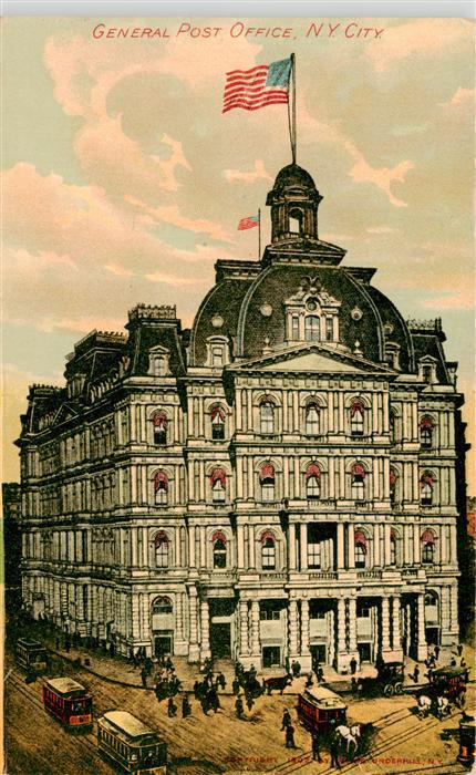 NEW YORK City USA General Post Office Flag