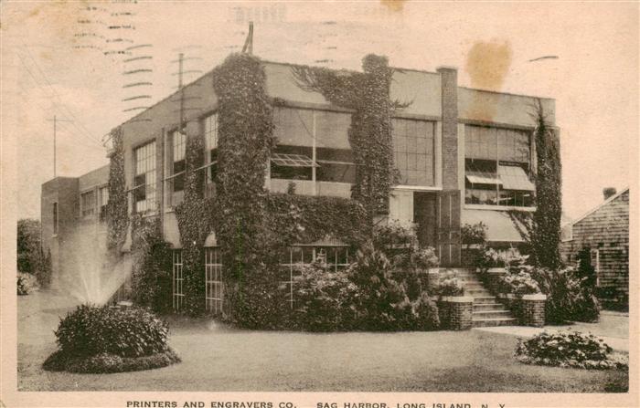 Sag Harbor New York USA Printers and Engravers Co.