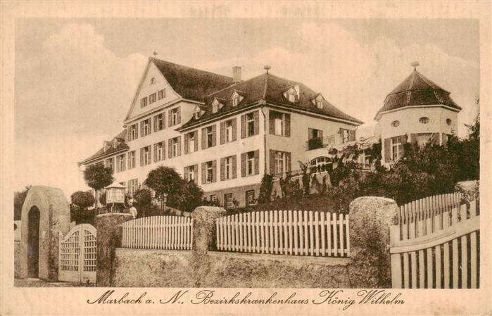 Marbach Neckar Bezirkskrankenhaus Koenig Wilhelm