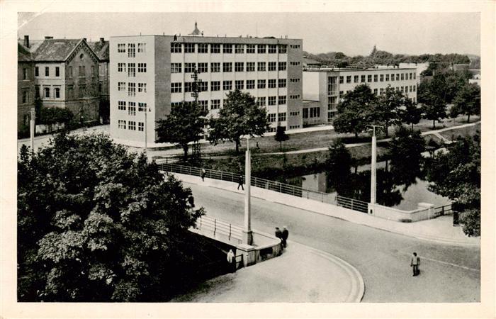 Pardubice Pardubitz CZ Partie im Stadtzentrum Bruecke