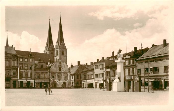 Vysoke Myto Hohenmauth CZ Marktplatz Denkmal Zentrum