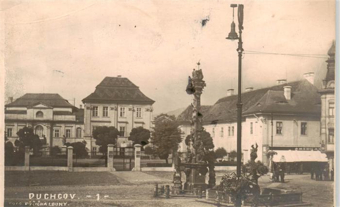 Duchcov Dux CZ Ortszentrum Saeule