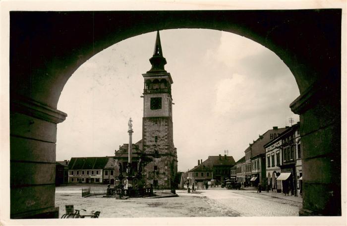 Dobruska Gutenfeld CZ Namesti Torbogen Stadtplatz