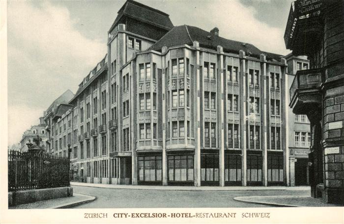 ZueRICH ZH City Excelsior Hotel Restaurant Schweiz