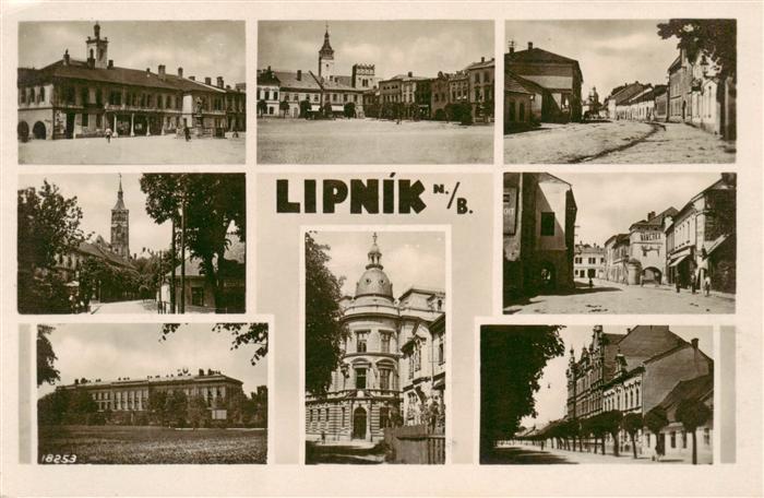 Lipnik nad Becvou CZ Teilansichten Motive Stadtzentrum